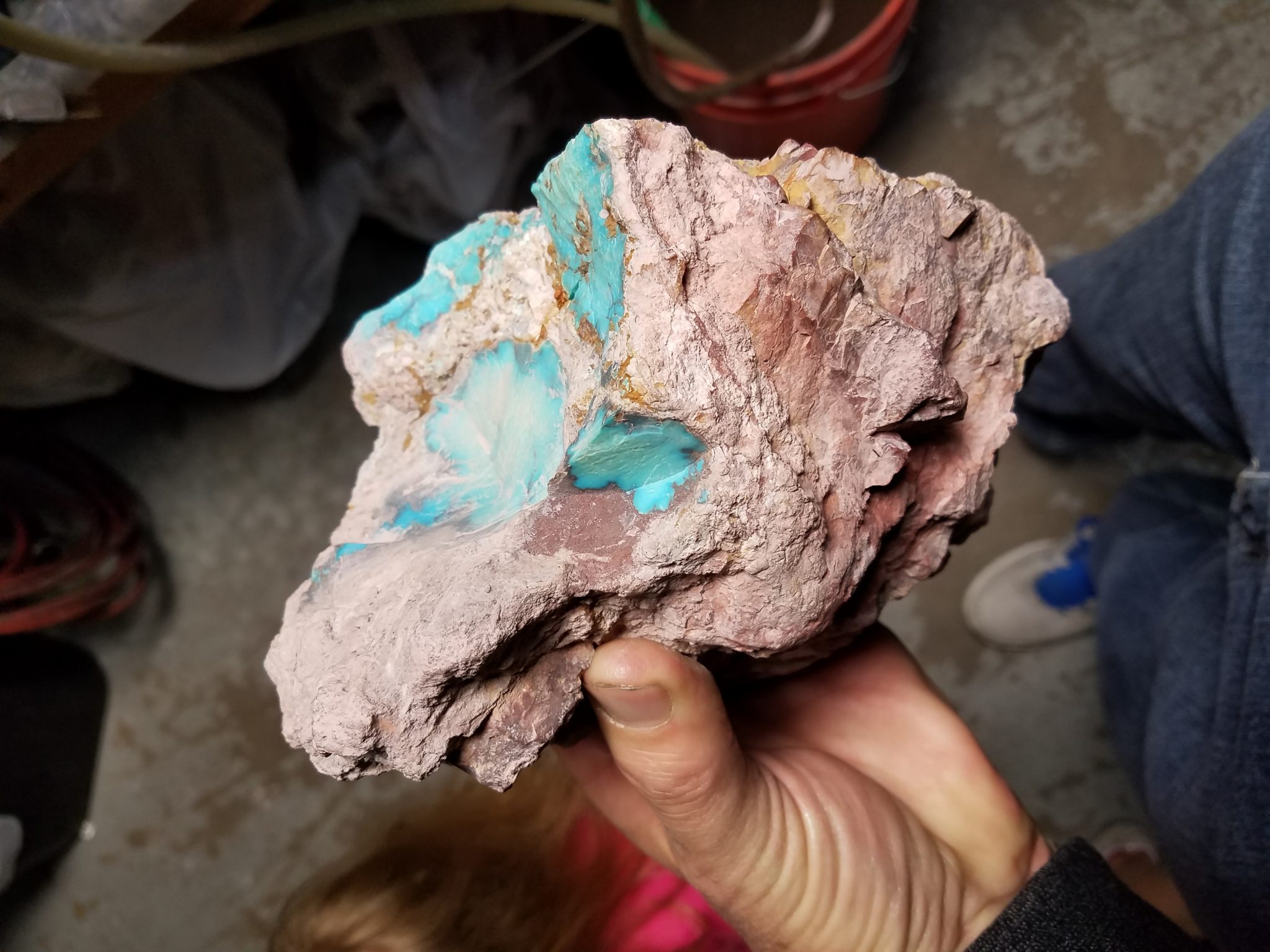 5 pound chunk of real Bisbee turquoise